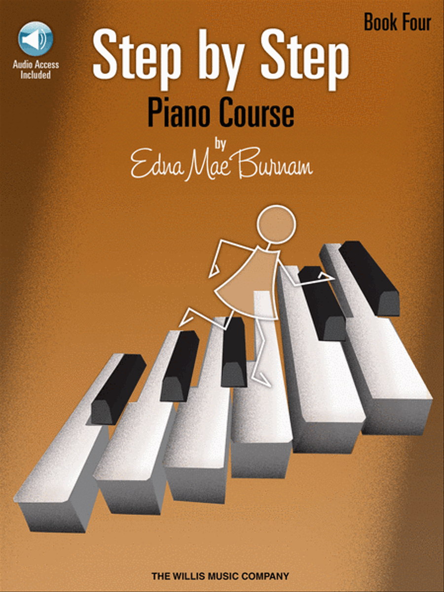 Book cover for Step by Step Piano Course - Book 4 with Online Audio