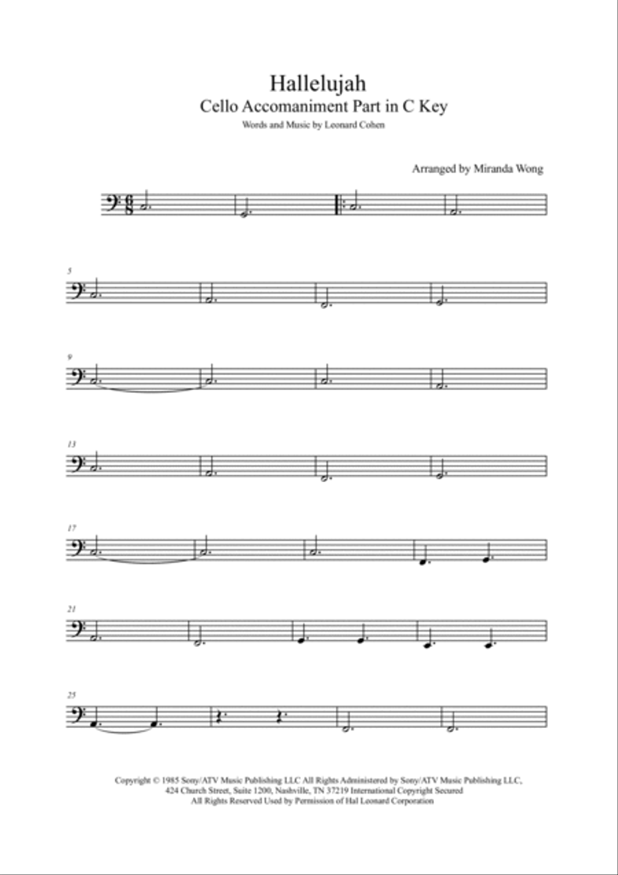 Hallelujah Hallelujah Piano Trio scores gallery preview page 6