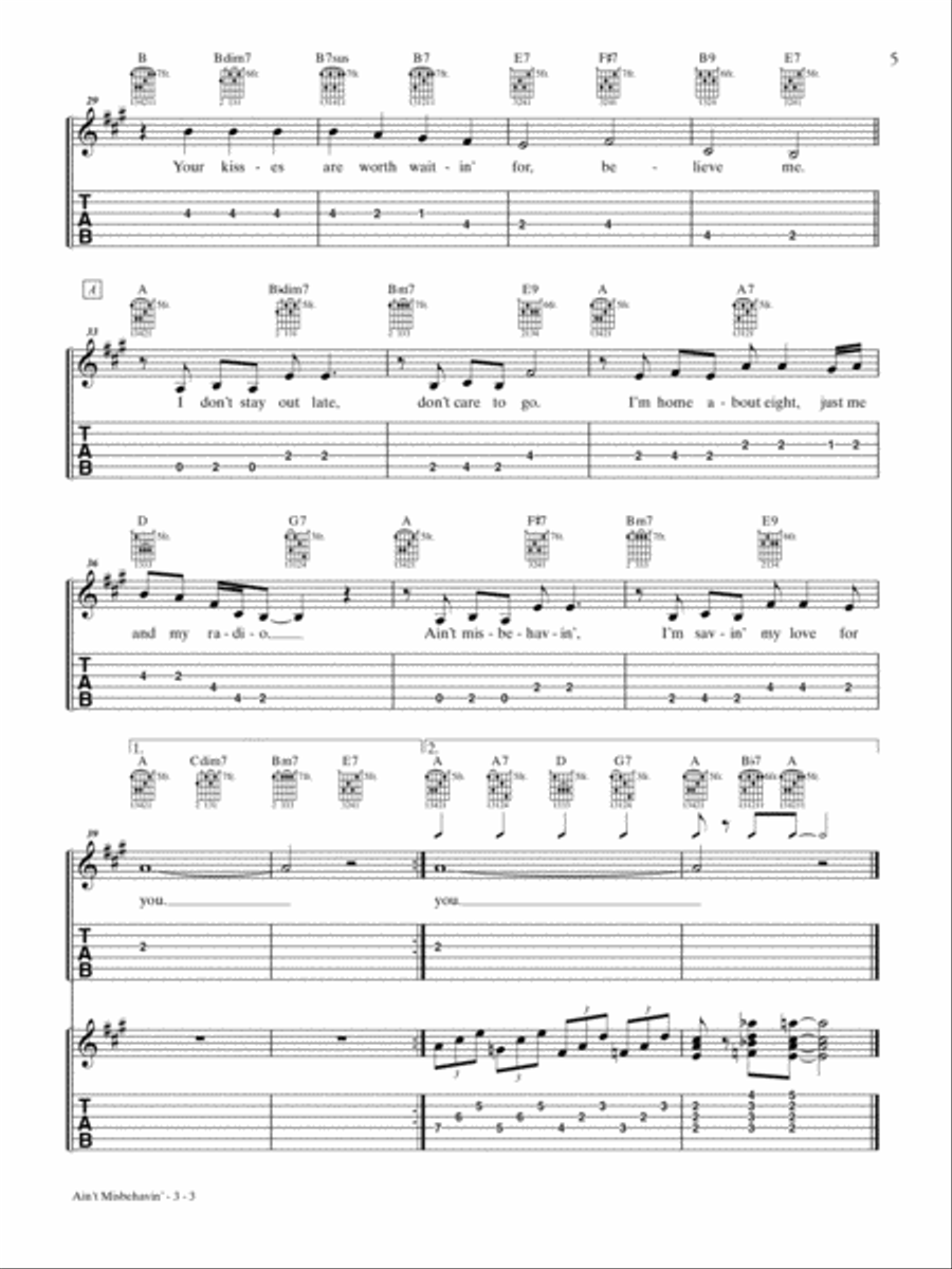 Just for Fun -- Swing Jazz Guitar Electric Guitar scores gallery preview page 6