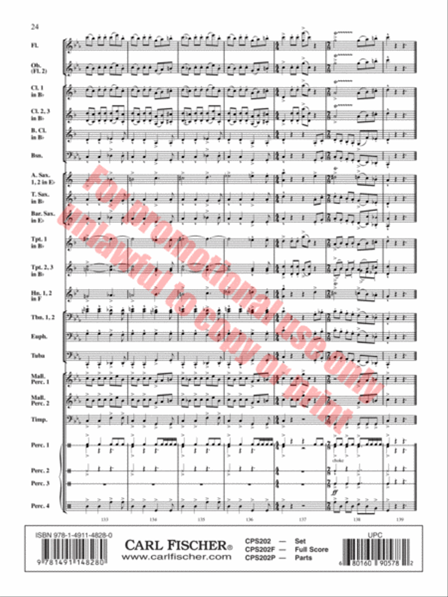 Brain Waves Concert Band scores gallery preview page 25