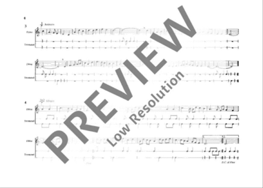 Pieces for Recorder and Drum Recorder scores gallery preview page 7