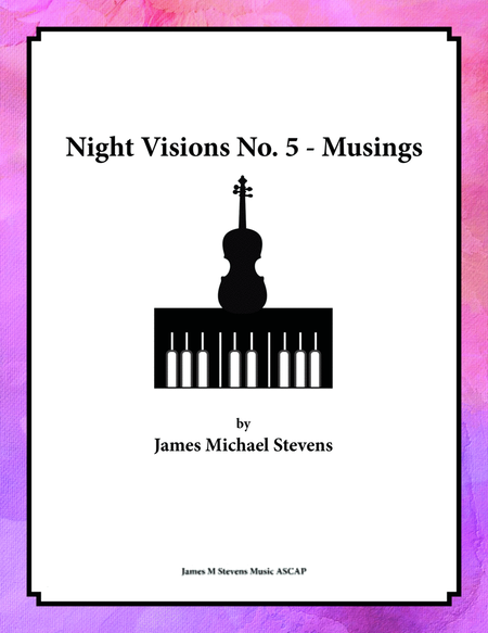 Night Visions No. 5 - Musings - Cello & Piano image number null