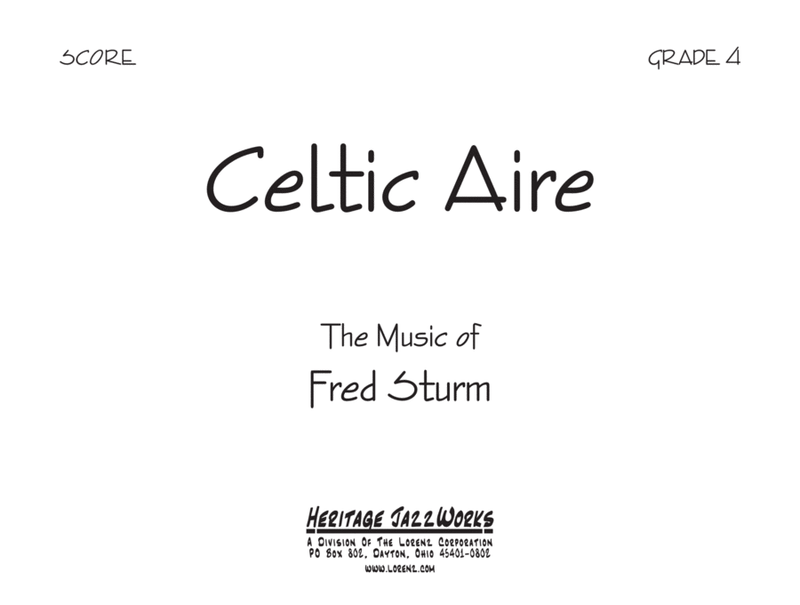 Celtic Aire Jazz Ensemble scores gallery preview page 1