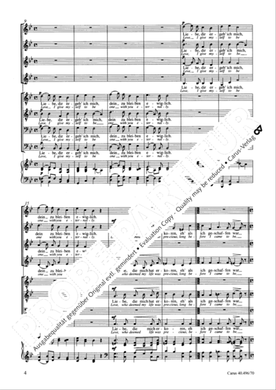 Love, I give myself SSAATTBB scores gallery preview page 5