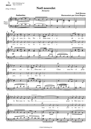 Noel nouvelet (Duet) (F minor)