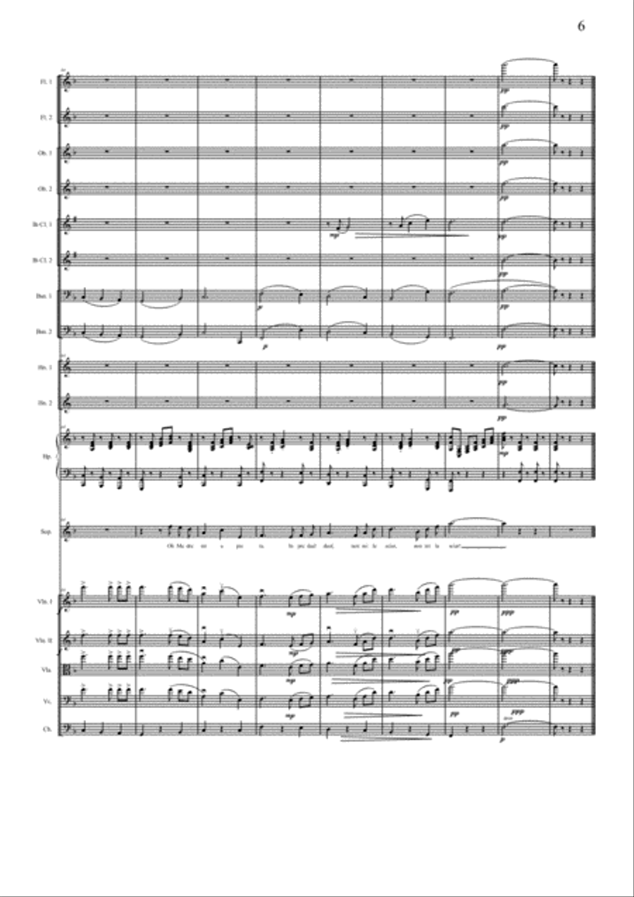 Ave Maria, Cavalleria Rusticana (For soprano and symphony orchestra) Full Orchestra scores gallery preview page 6