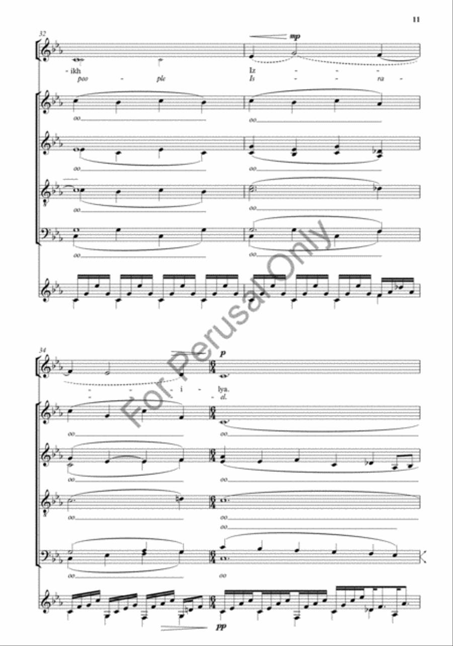 Nunc Dimittis/Ninye otpuschayeshi Divisi scores gallery preview page 11