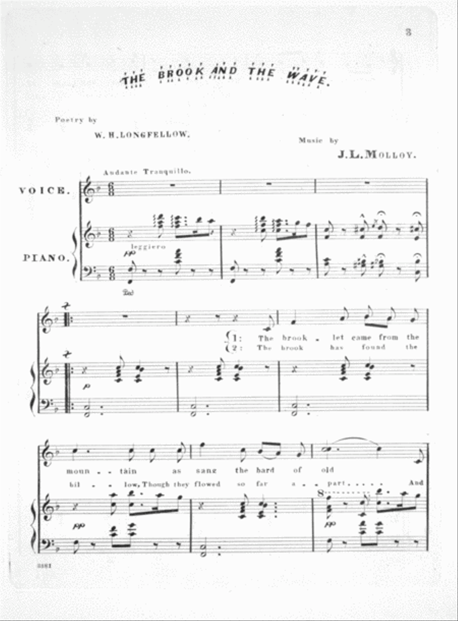 The Brook and the Wave. Song Voice scores gallery preview page 2