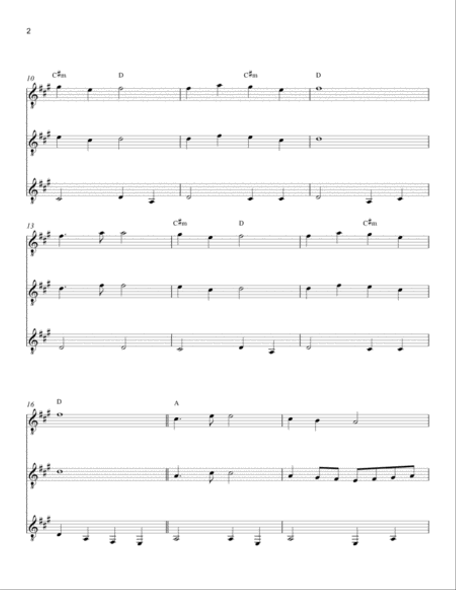 Theme from New World Symphony Small Ensemble scores gallery preview page 2