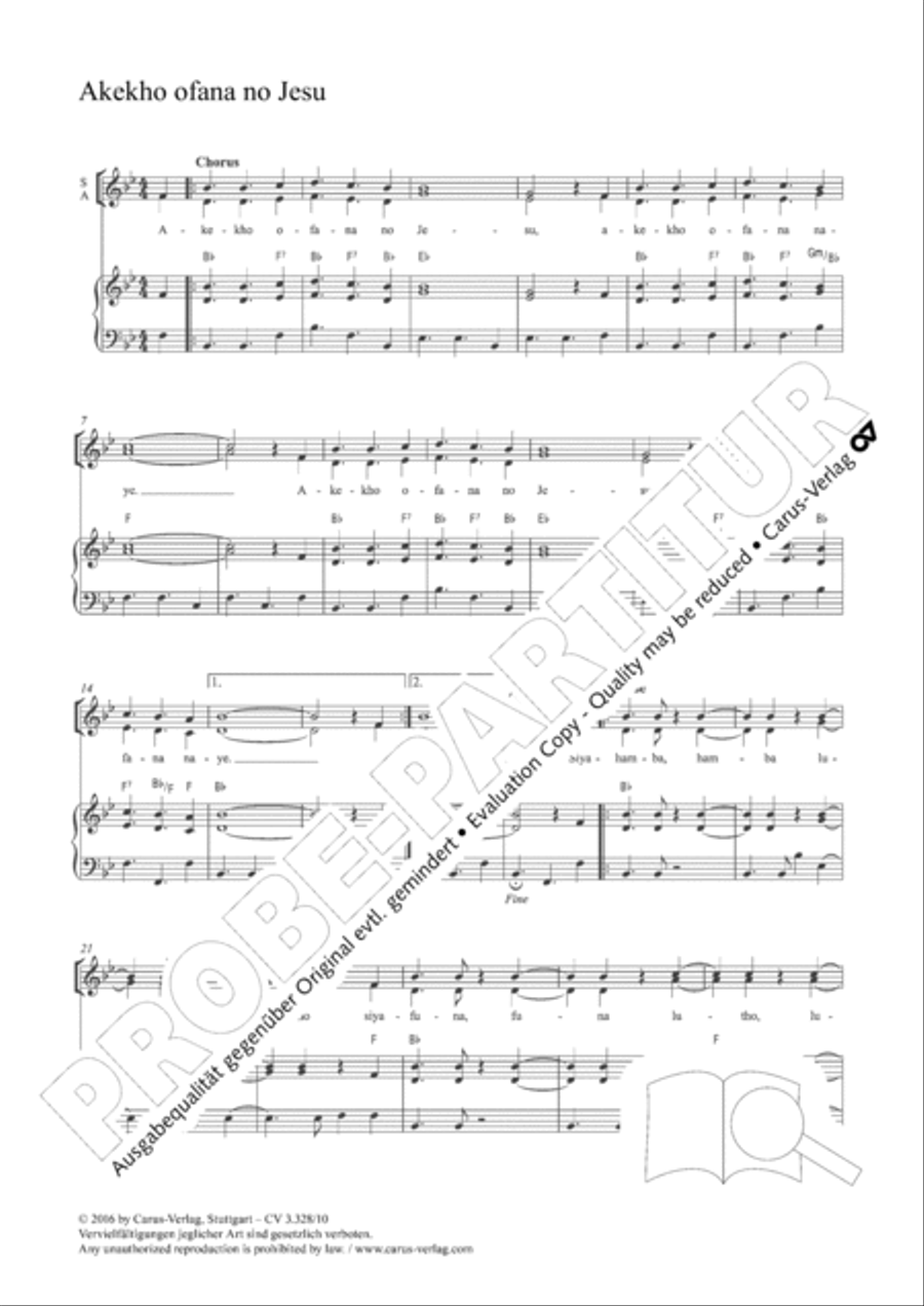 Akekho ofana no Jesu SA scores gallery preview page 2