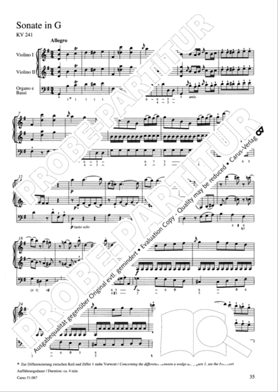 Church Sonatas Church Sonatas Collection / Songbook scores gallery preview page 36