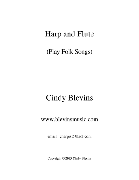 Harp and Flute (Play Folk Songs) (14 arrangements) image number null