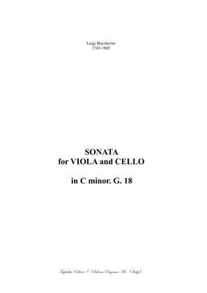 Boccherini - SONATA for Viola and Cello in C minor - G. 18 - Arr. by Renato Tagliabue
