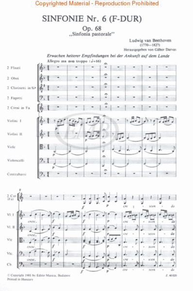 Symphony No. 6 in F Major, Op. 68 “Pastorale”