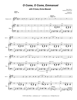 O Come, O Come, Emmanuel (with "O Come, Divine Messiah") (Bb-Clarinet solo and Piano)