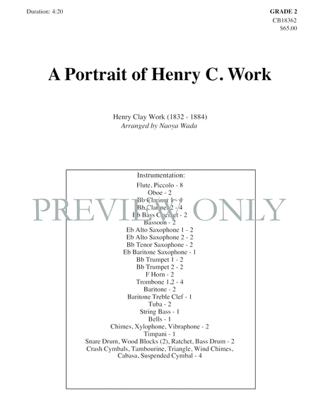 A Portrait of Henry C. Work image number null