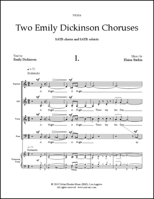 Two Emily Dickinson Choruses