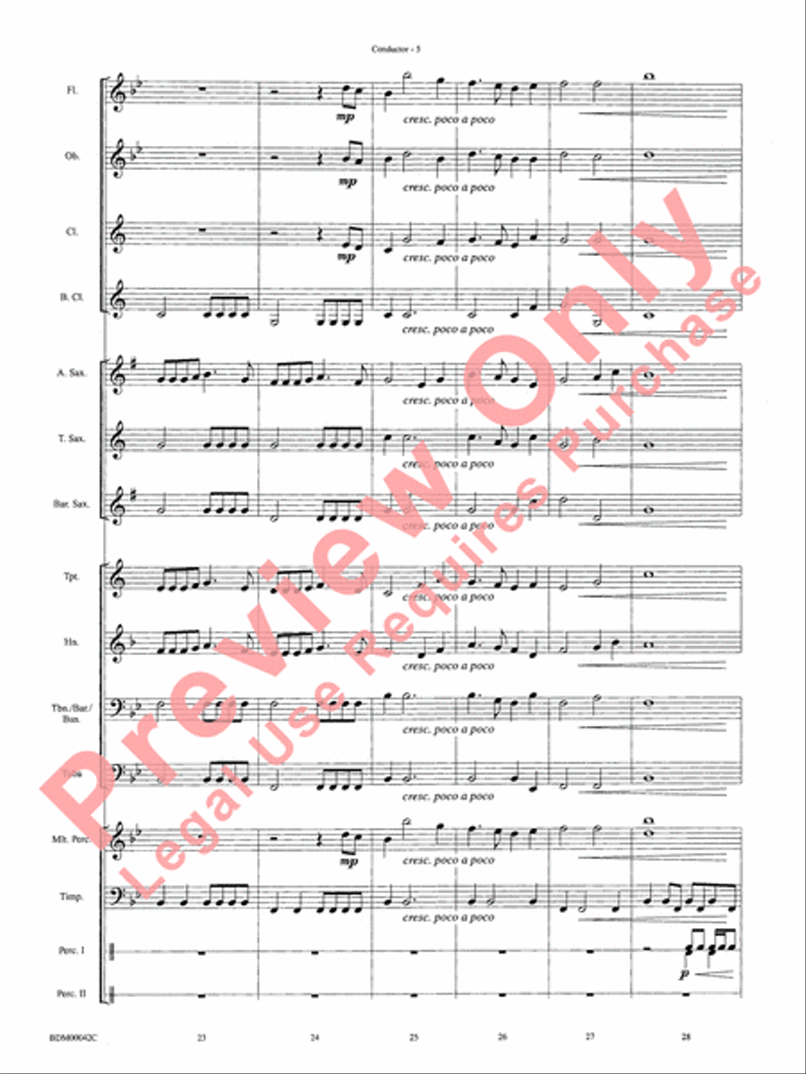 Let Heaven and Nature Sing! Concert Band scores gallery preview page 8