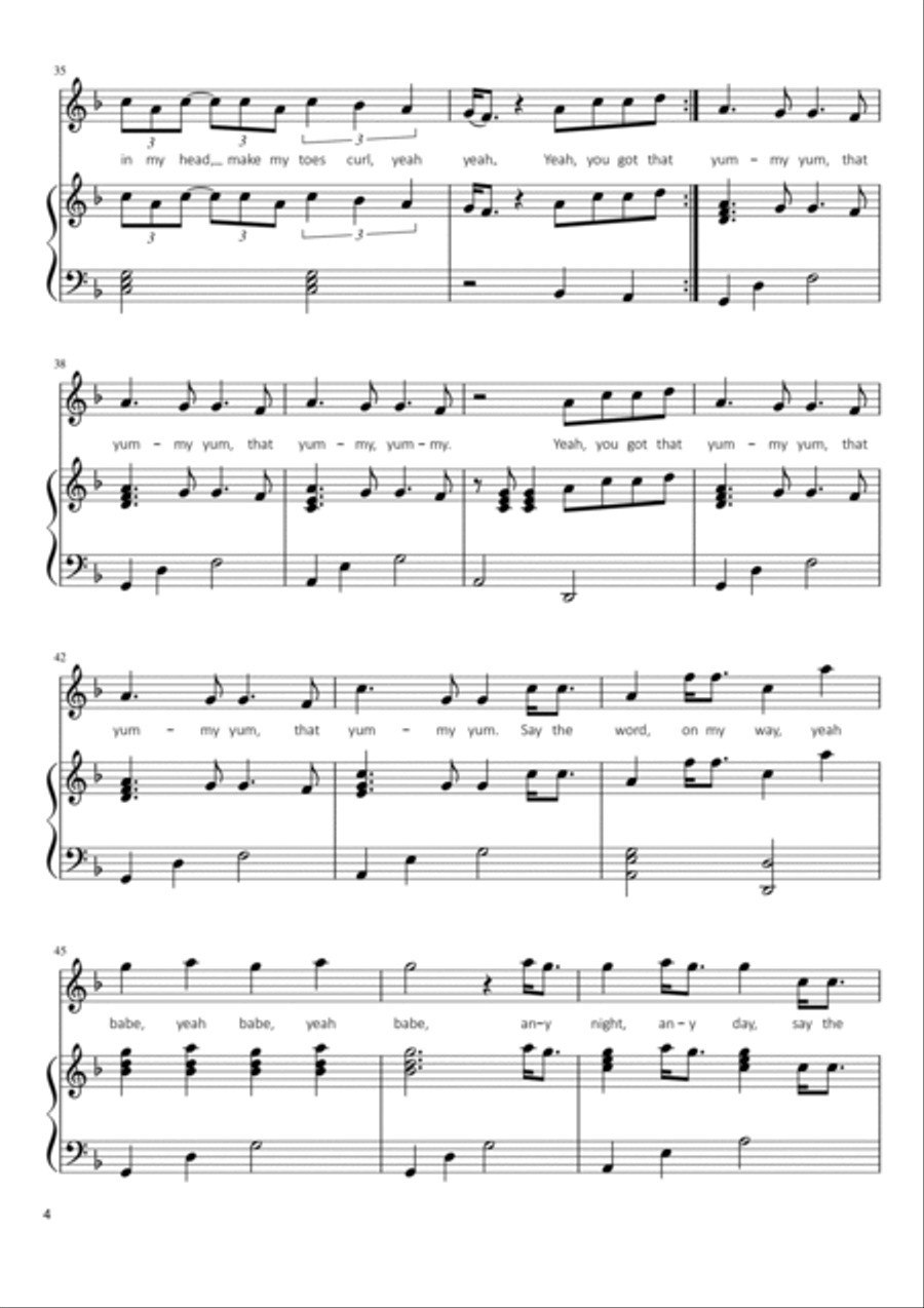 Yummy Voice scores gallery preview page 4