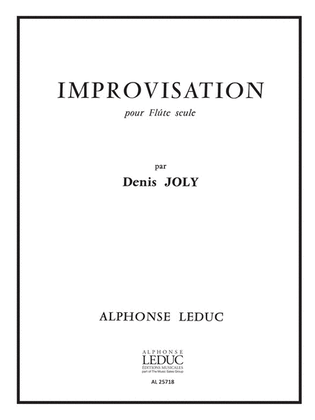 Book cover for Improvisation (flute Solo)