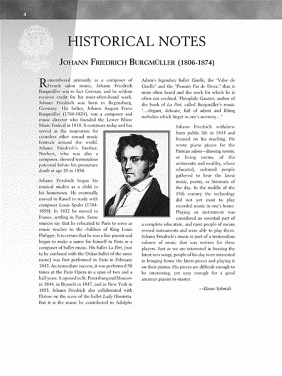 Burgmüller – 25 Progressive Studies, Opus 100 Piano Method scores gallery preview page 4