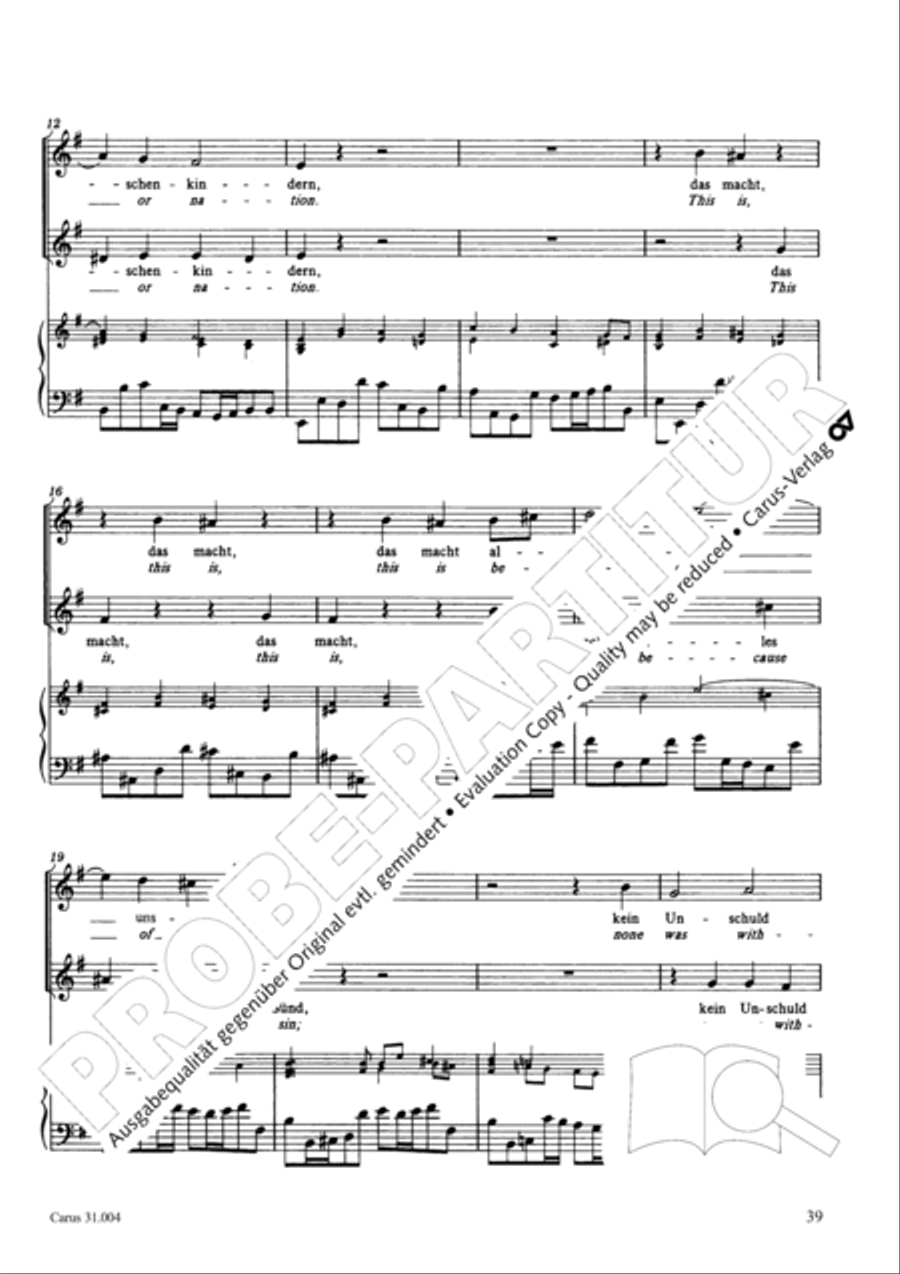Christ lay in death's cold prison (Christ lag in Todesbanden) 4-Part scores gallery preview page 40