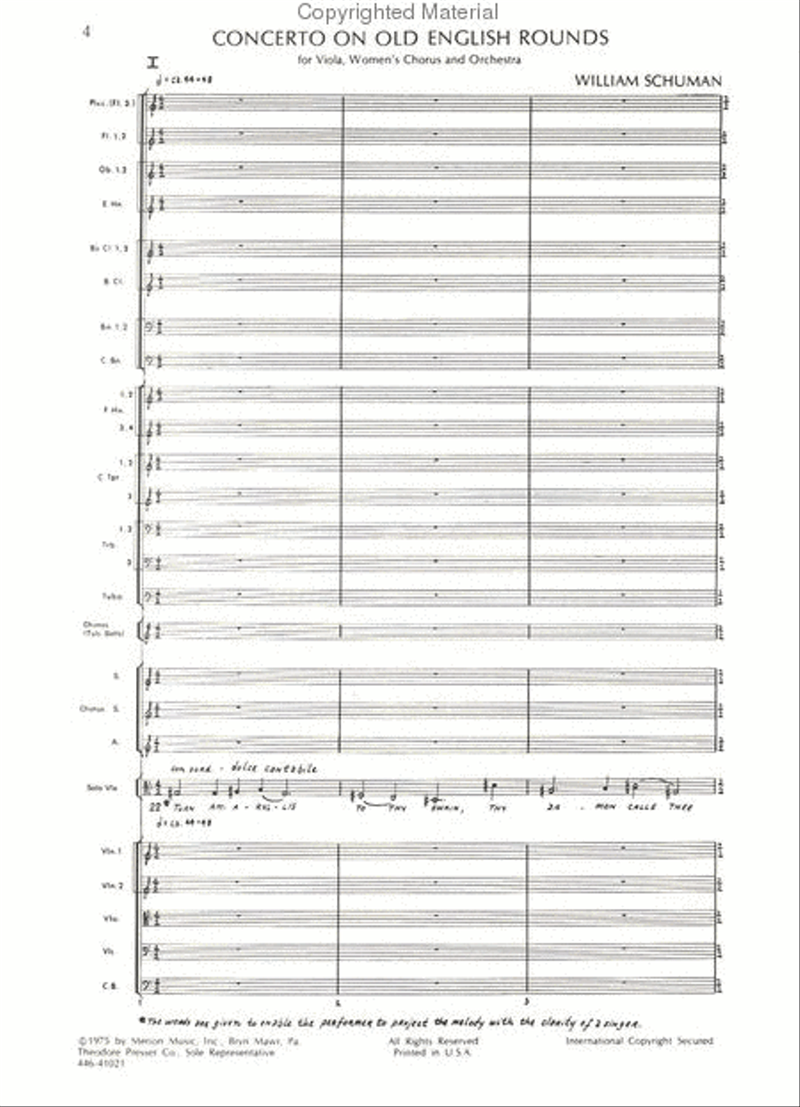 Concerto on Old English Rounds Orchestra scores gallery preview page 2