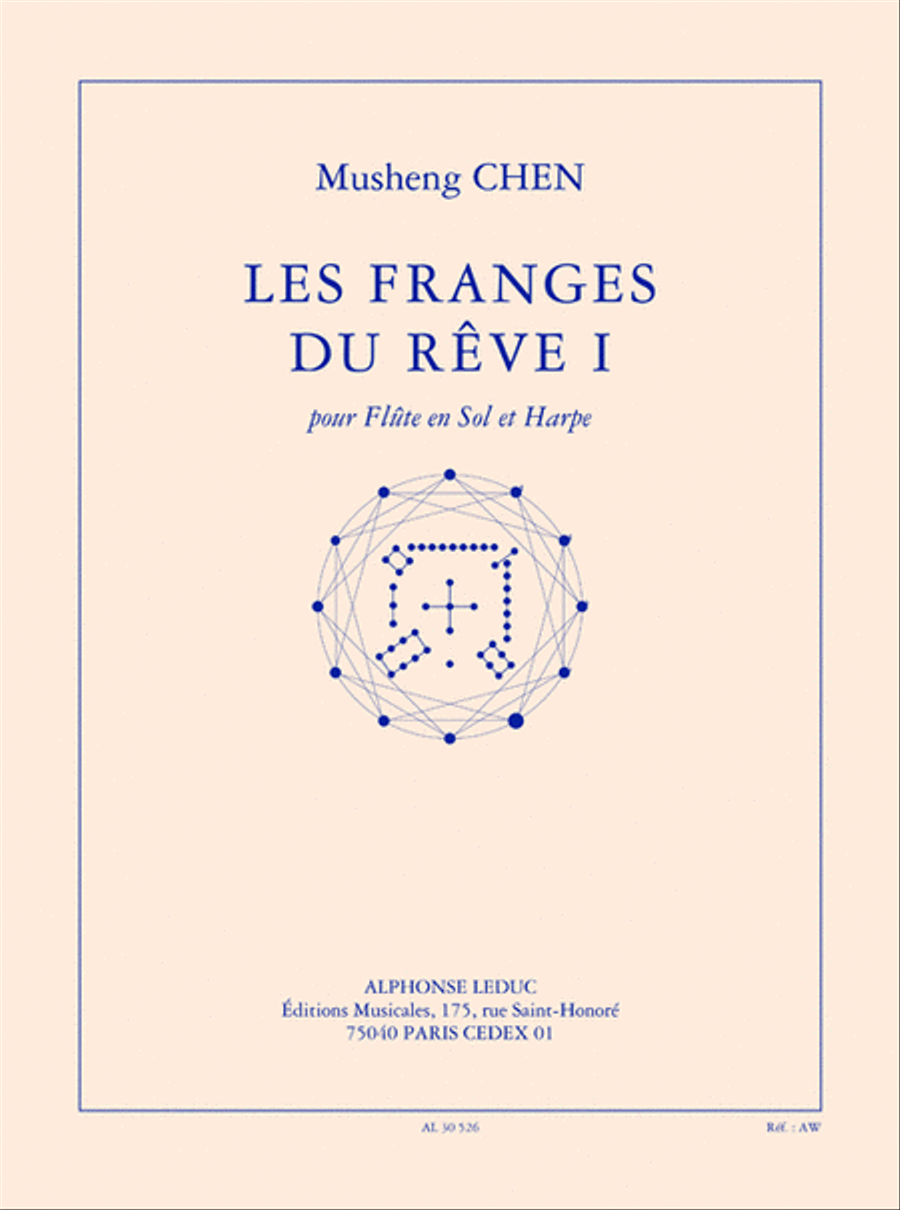 Les Franges Du Reve I (8e) (10') Pour Flute En Sol Et Harpe Flute scores gallery preview page 1