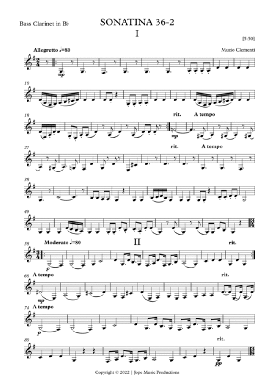 Sonatina 36-2 Woodwind Quartet scores gallery preview page 6