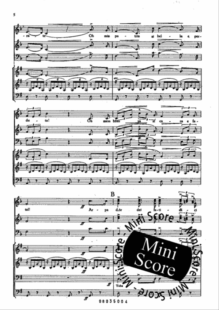 Slavenkoor uit Nabucco Slavenkoor uit Nabucco 4-Part scores gallery preview page 8