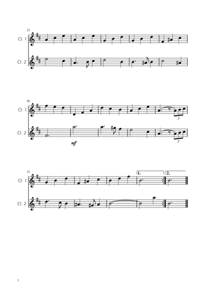 Greensleeves - Clarinet Duet image number null