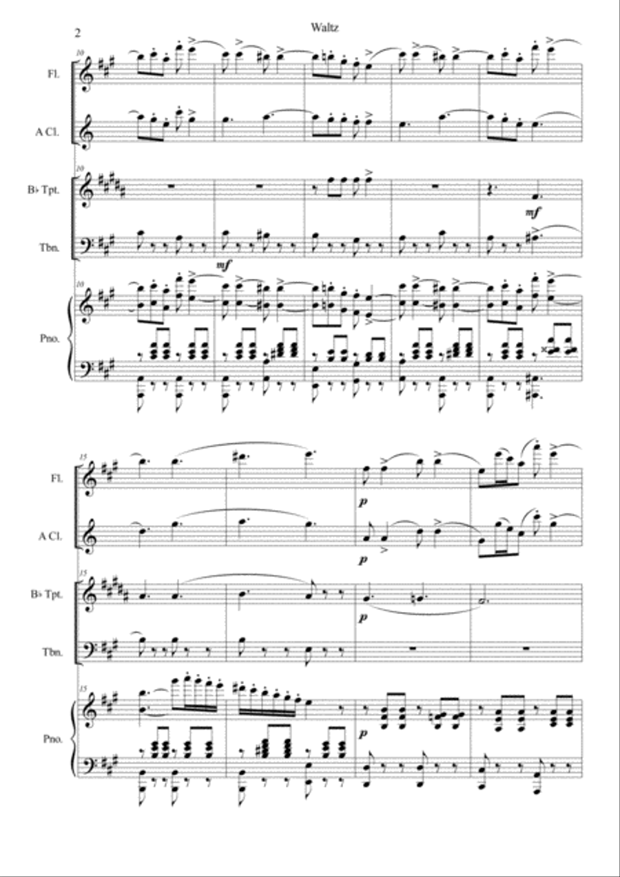 Waltz from a Life for a Tsar Chamber Orchestra scores gallery preview page 2