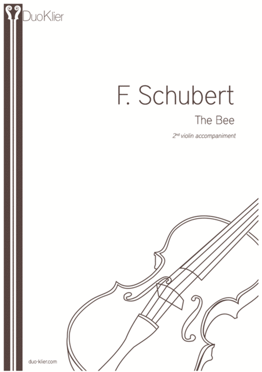 Schubert, Fr. - The Bee, 2nd violin accompaniment