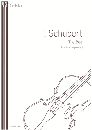 Book cover for Schubert, Fr. - The Bee, 2nd violin accompaniment