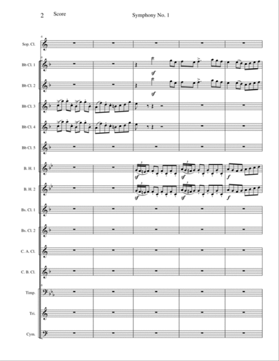Mvt. V - Dance from Symphony No. 1 (Rustic Wedding Symphony) Woodwind Ensemble scores gallery preview page 2