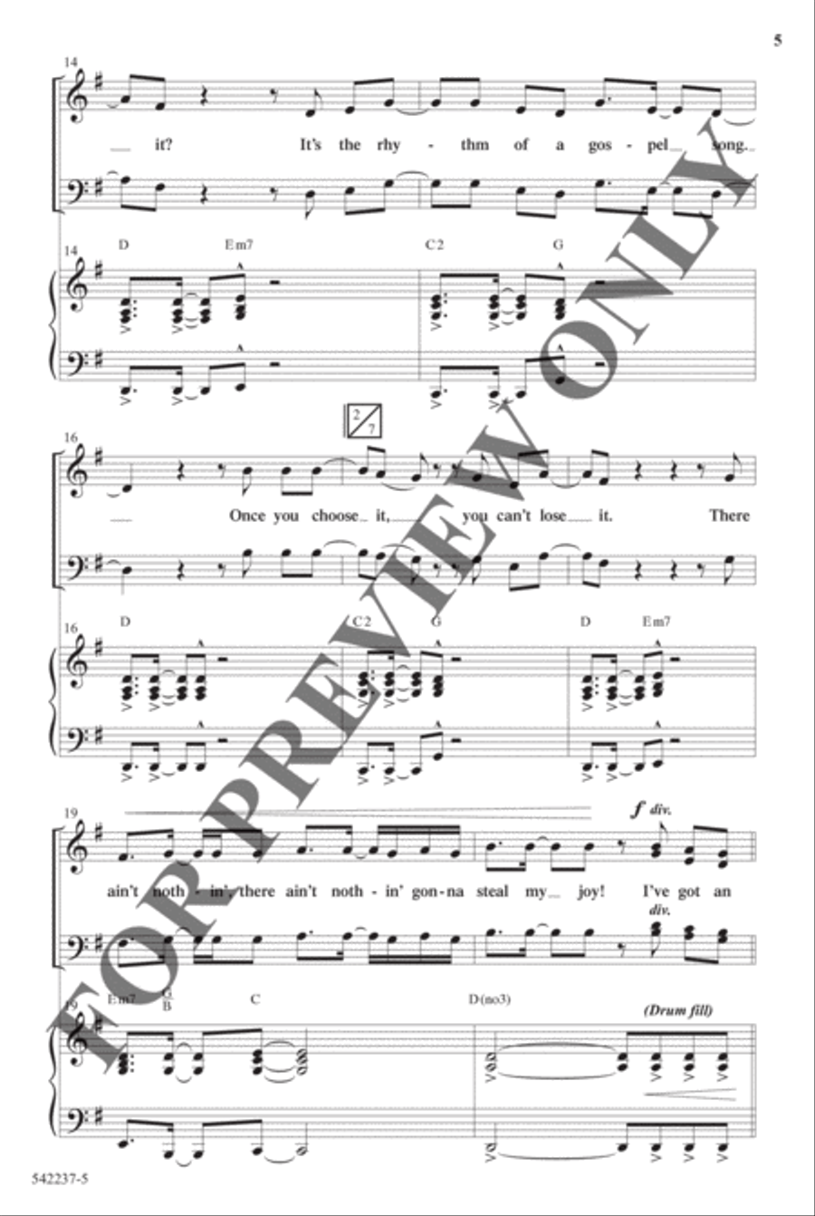Old Church Choir - Anthem Choir scores gallery preview page 4