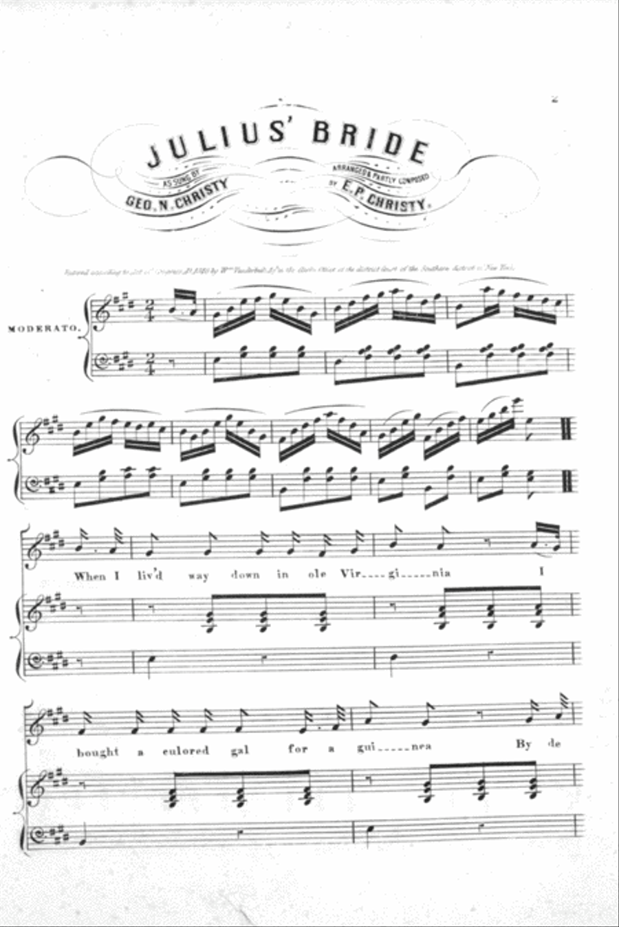 Ethiopian Melodies. Julius' Bride 4-Part scores gallery preview page 2