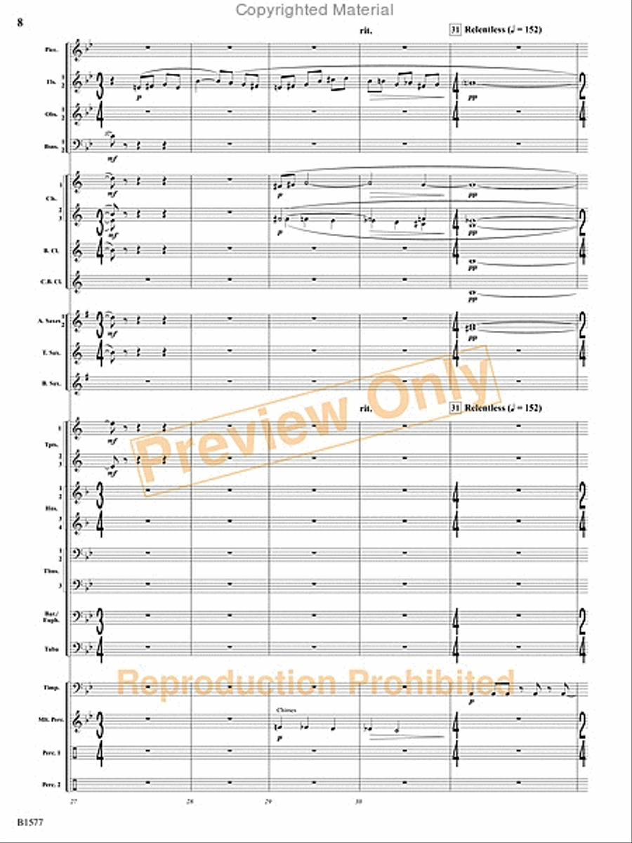 Evocatio Evocatio Concert Band scores gallery preview page 9