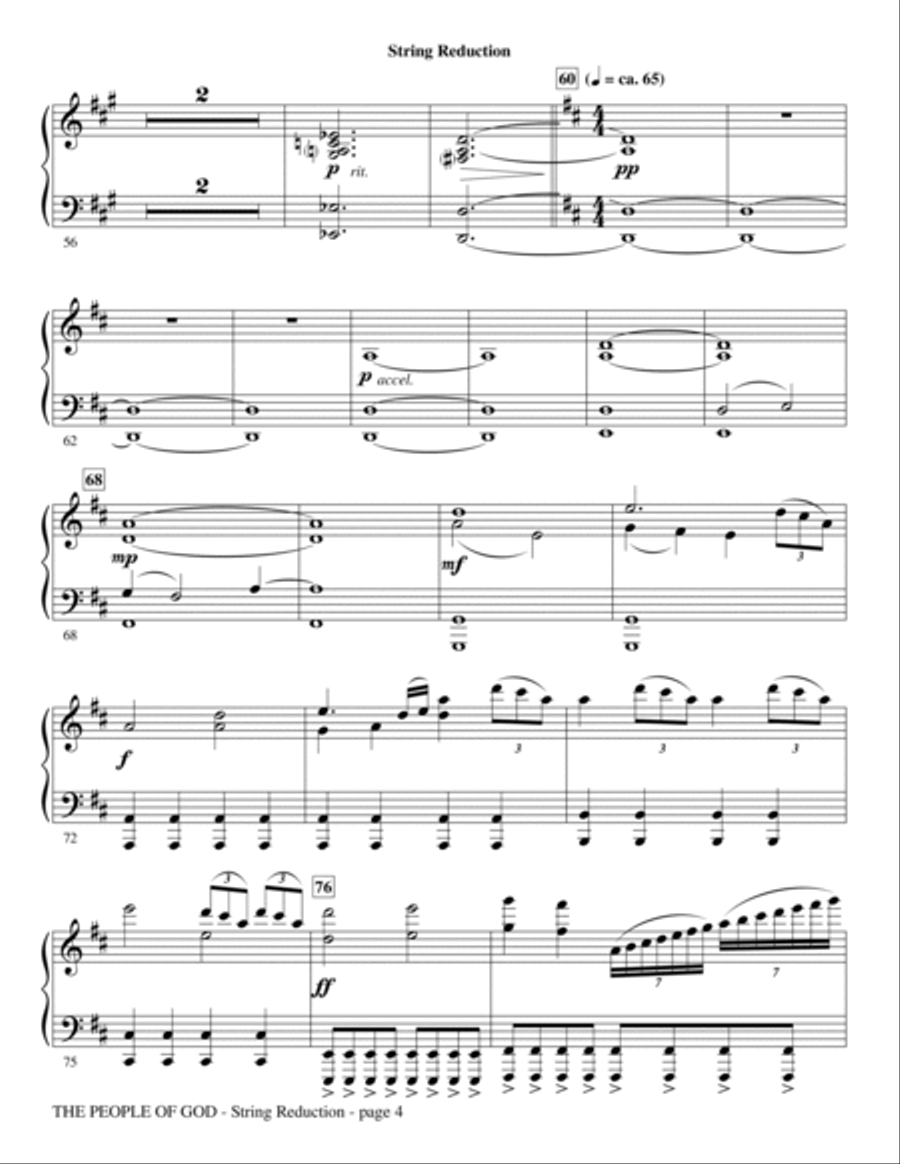 The People Of God - Keyboard String Reduction Choir scores gallery preview page 4