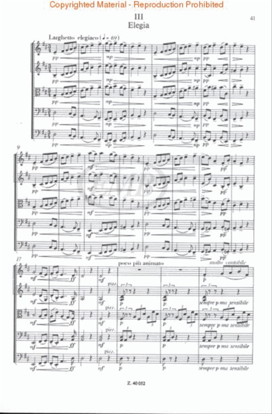 Serenade For Strings Op.48 String Orchestra scores gallery preview page 3