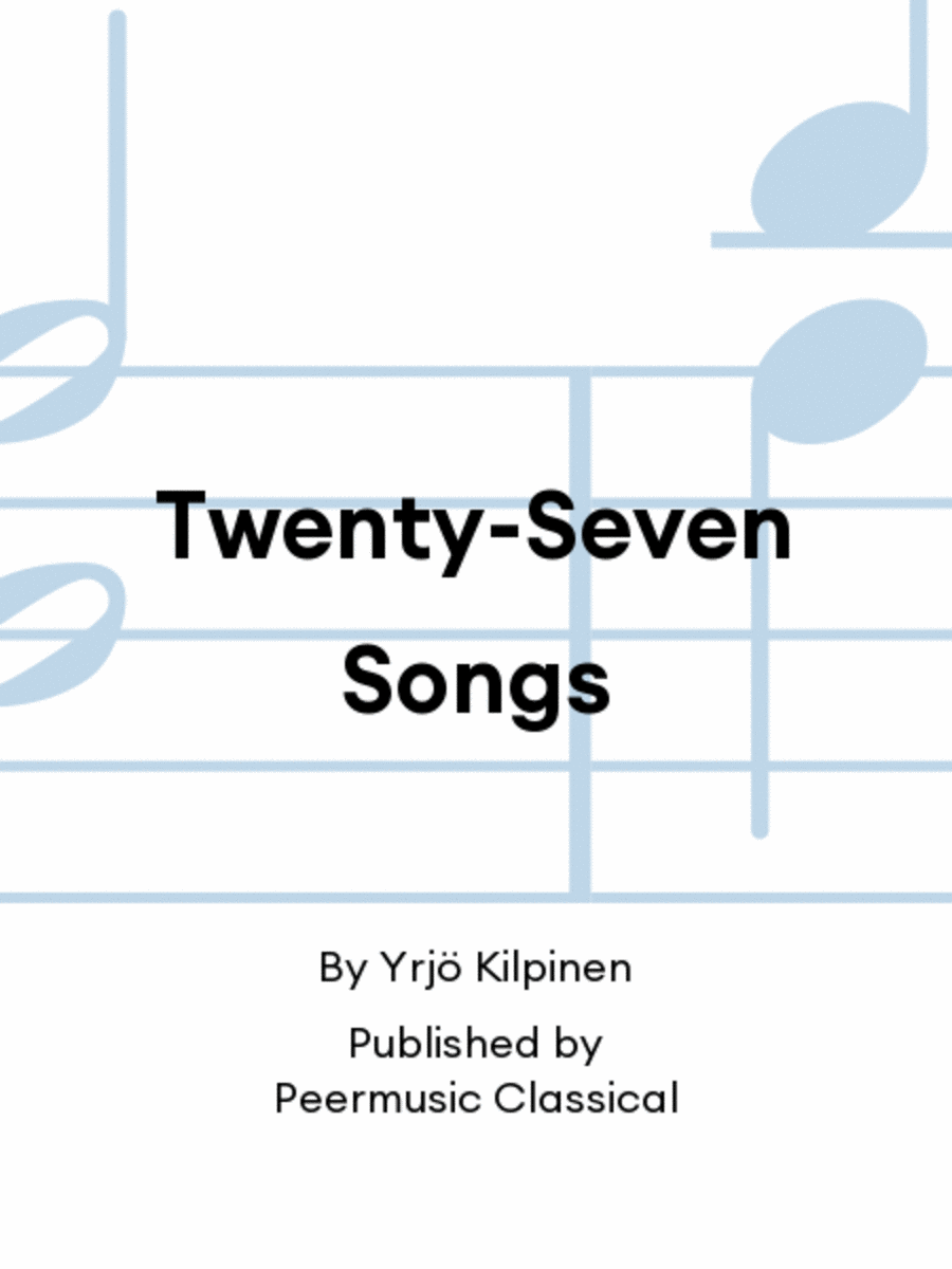 Twenty-Seven Songs Chamber Music scores gallery preview page 1