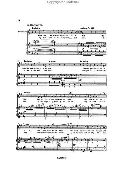 Der 42. Psalm "Wie der Hirsch schreit" (Psalm 42 "As the Hart Pants") op. 42