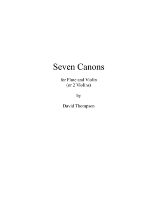 Book cover for 7 Canons