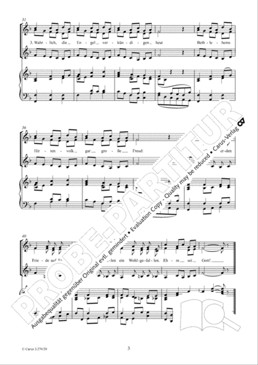 Kommet, ihr Hirten SSA scores gallery preview page 4