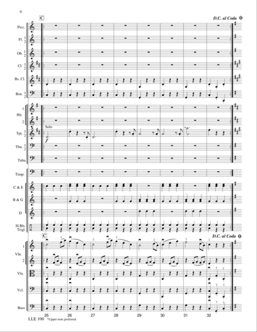 Sleigh Ride (German Dance No. 3) Orchestra scores gallery preview page 5