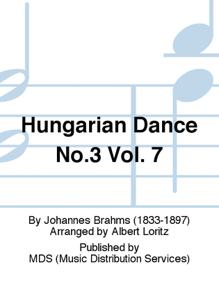 Book cover for Hungarian Dance No.3 Vol. 7
