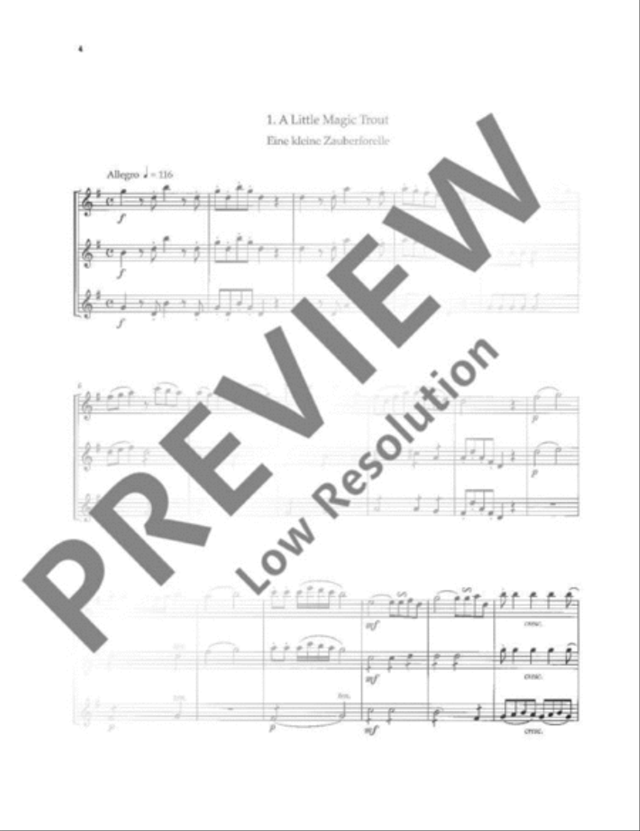 Various Trouts Flute scores gallery preview page 5