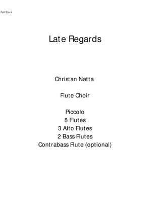 Book cover for Late Regards