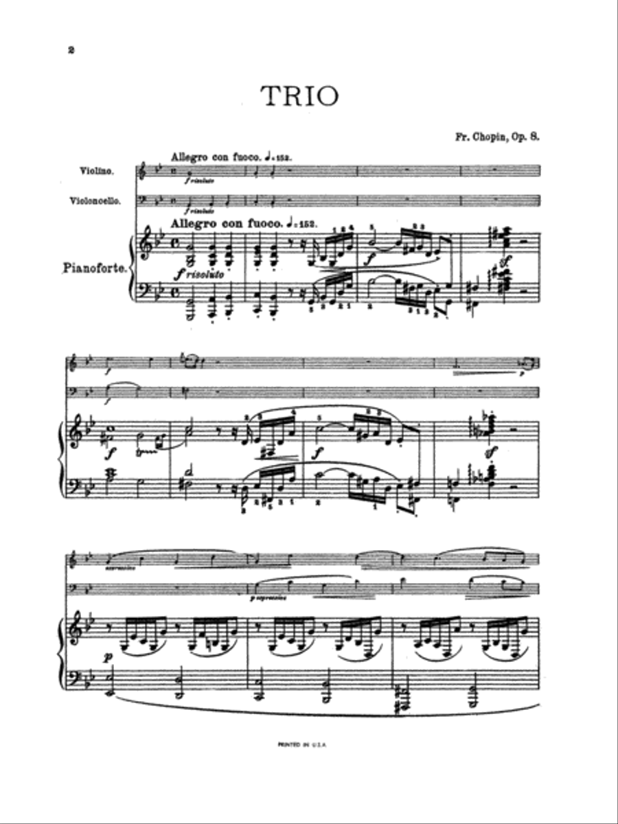 Piano Trio in G Minor, Op. 8 Small Ensemble scores gallery preview page 3