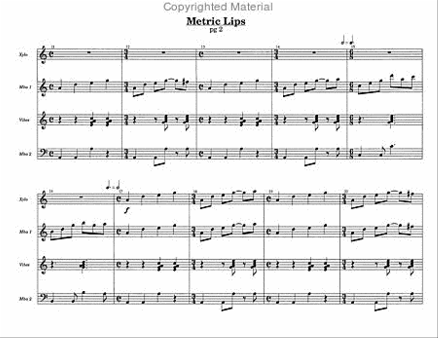 Metric Lips Percussion Ensemble scores gallery preview page 3